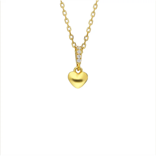 14K Gold Miya Herz Halskette